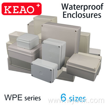 50 Different Sizes ABS Plastic Dustproof Waterproof IP65 Junction Box Shell Universal Electrical Project Enclosure Gray